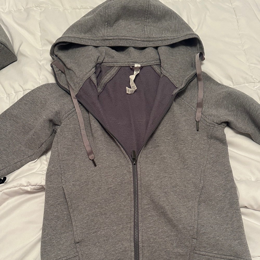 lululemon athletica Gray Zip-Up Hoodie